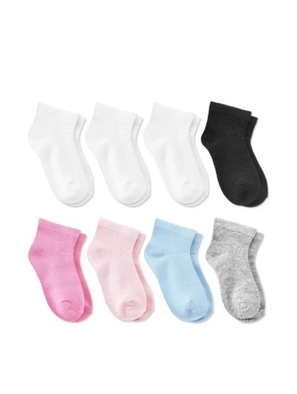 ‼️ SAVE $7+‼️NWT Baby/Toddler 32 Pairs Ankle Socks - Dealworthy Pnk/Blu/Gry/Wht